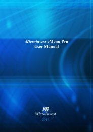 User Manual - Microinvest eMenu Pro