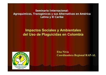 Impactos Sociales y Ambientales del Uso de Plaguicidas ... - CEDAF