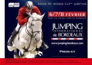 Bordeaux International jumping Bordeaux Press Kit - Reitwelten