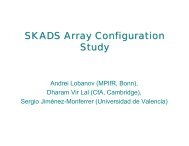 Array Configuration Simulations in SKADS