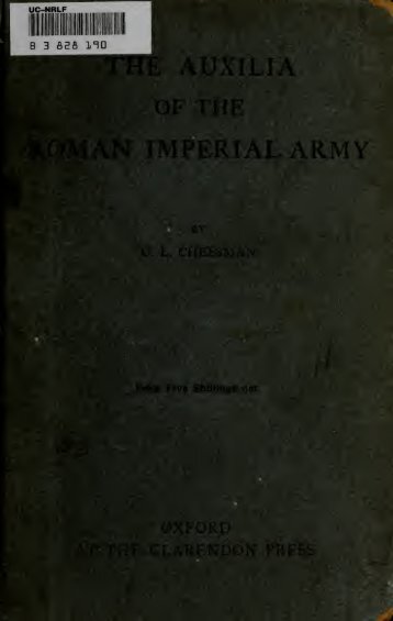 The auxilia of the Roman Imperial Army - Libreria Militare Ares