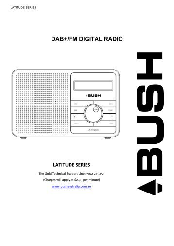 dab+/fm digital radio latitude series - Bush Australia