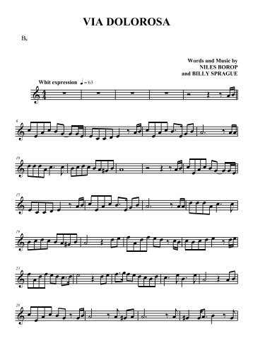 via dolorosa - Trumpet in Bb