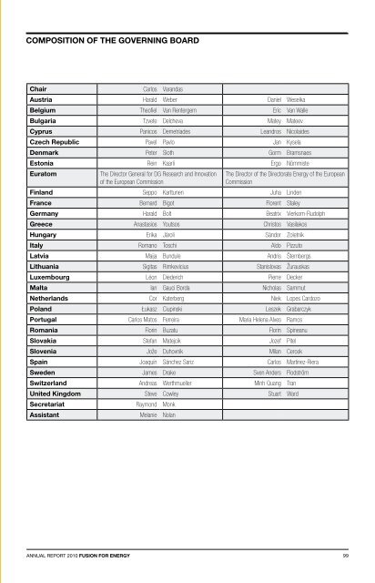 F4E Annual Report 2010 - Fusion For Energy - Europa