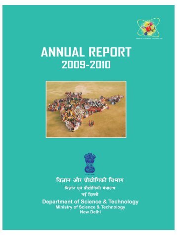 Annual Report 2009-2010 - Department of Science and Technology