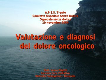 Valutazione e diagnosi del dolore oncologico-RIGOTTI