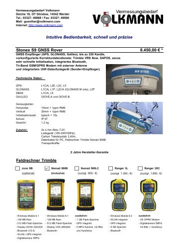 Angebot_penmap_S9_2011 1 - bei Vermessungsbedarf  Volkmann