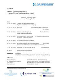 Aachen Endo-Agenda - Dr. Weigert