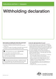 Withholding declaration - Australian Taxation Office