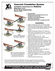Xi2 System Xi2 Foundation System Installation for Wind Zone I