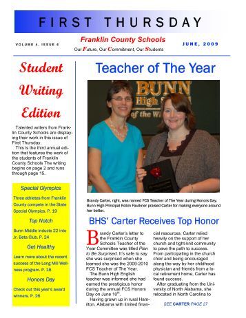Teacher of the year essay