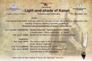 Light-and-shade of Kanun