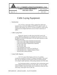 Cable Laying Equipment - CCC (Underwater Engineering)