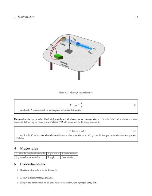 MEDIDA DE LA VELOCIDAD DEL SONIDO EN EL AIRE ... - Ludifisica