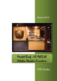 Market Brief : HS 9403.40 Kitchen Wooden Furniture - ITPC Osaka