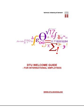 dtu welcome guide - for international employees