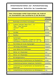 Arbeitsmaterialien zur Förderung