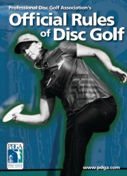 PDGA Official Rules of Disc Golf (PDF)