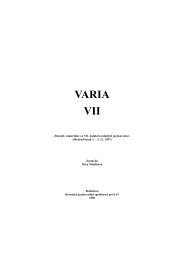 VARIA VII - Jazykovedný ústav Ľudovíta Štúra - SAV