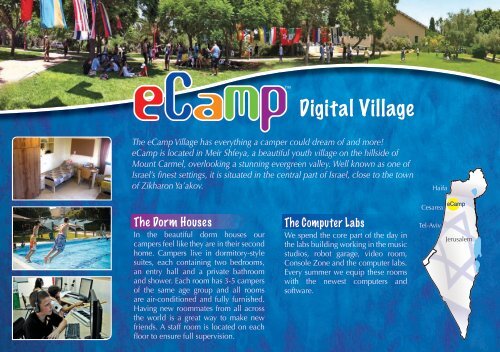 International Summer Camp in Israel Ages 7-18 - eCamp