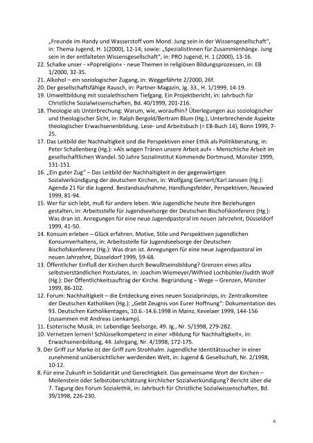 Publikationsverzeichnis Dr. Matthias Sellmann - Ruhr-UniversitÃ¤t ...