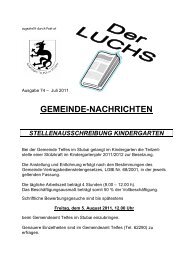 Der Luchs Nr. 74 - Juli 2011.pdf - Gemeinde Telfes im Stubai