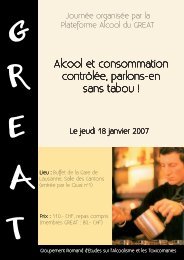 Alcool et consommation contrÃ´lÃ©e, parlons-en sans ... - Prevention.ch