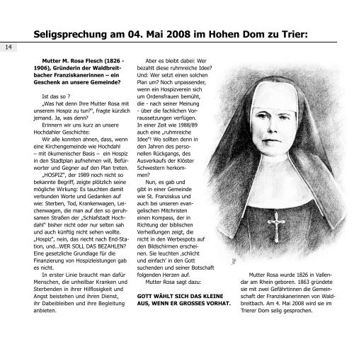 aspekte 5/08 - St.Franziskus Hochdahl