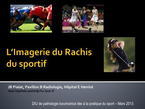 Imagerie du rachis - J.B. Pialat