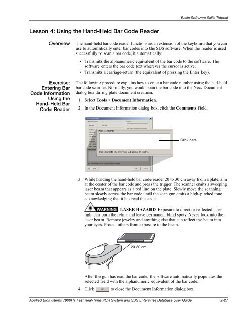 Applied Biosystems 7900HT Fast Real-Time PCR System and SDS ...