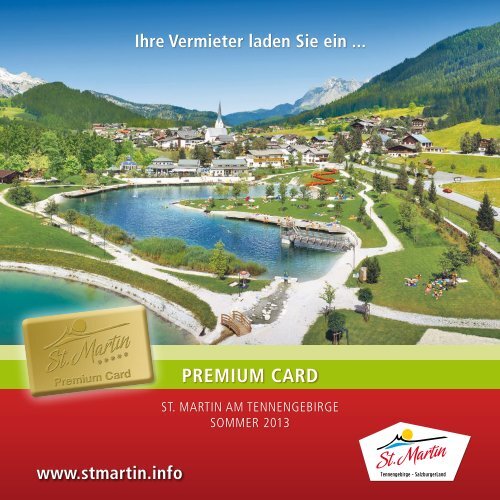 PREMIUM CARD - Tourismusverband St. Martin