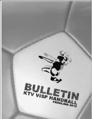 Bulletin GV 2012 - KTV Visp Handball