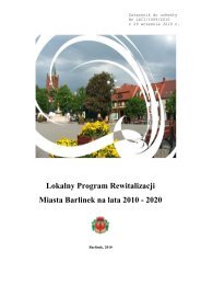 Lokalny Program Rewitalizacji Miasta Barlinek na lata 2010 - 2020