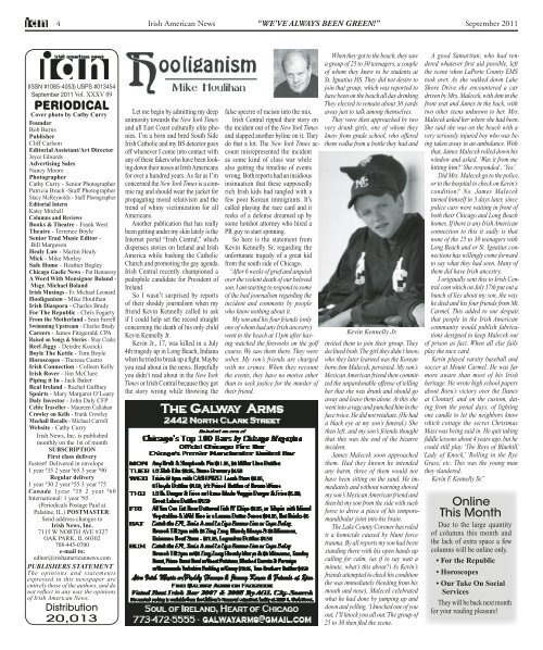September 2011 - Irish American News