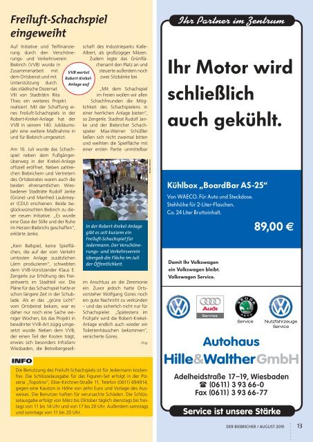 DER BIEBRICHER :: Ausgabe 225, August 2010 - Gerich
