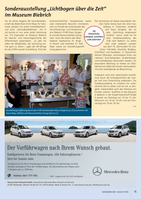 DER BIEBRICHER :: Ausgabe 225, August 2010 - Gerich