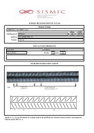 SCHEDE ACCIAI SISMIC (BARRE VALSABBIA)