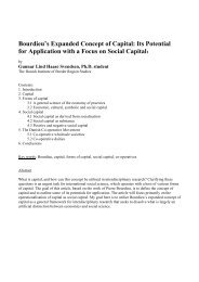 Bourdieu's Expanded Concept of Capital: Its Potential for Application ...
