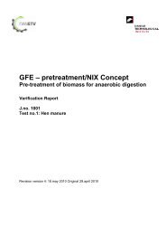 GFE – pretreatment/NIX Concept - DANETV