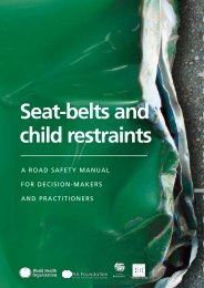 Seat-belts and child restraints - libdoc.who.int - World Health ...