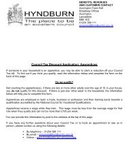 Council Tax Discount Application: Apprentices - Hyndburn Borough ...