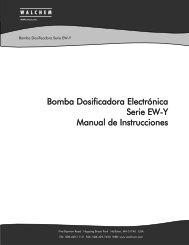 Bomba Dosificadora ElectrÃ³nica Serie EW-Y Manual de Instrucciones