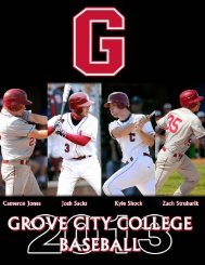 2013 Media Guide - Grove City College