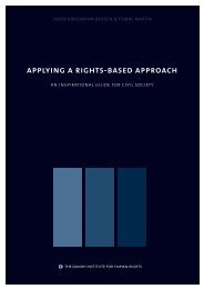 applying a rights-based approach - Danish Institute for Human Rights