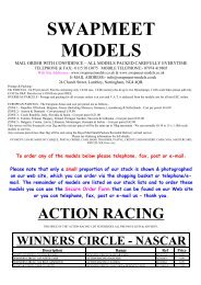 ACTION RACING DIECAST MODEL CARS - Swapmeet Models