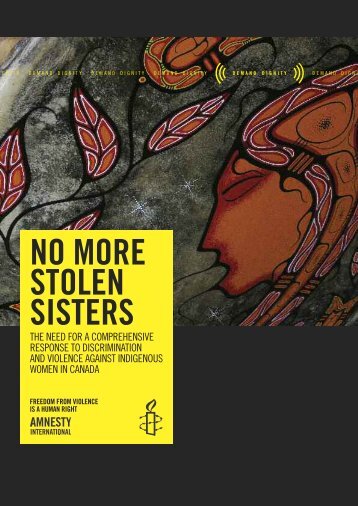 No More Stolen Sisters: The Need for a ... - YWCA Canada