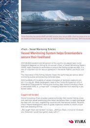 Vessel Monitoring System helps Greenlanders secure ... - Visma.dk