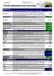 CenÃ­k zabezpeÄovacÃ­ techniky - Eurosat CS