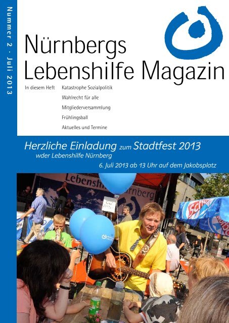 Herzliche Einladung zum Stadtfest 2013 - Lebenshilfe NÃ¼rnberg