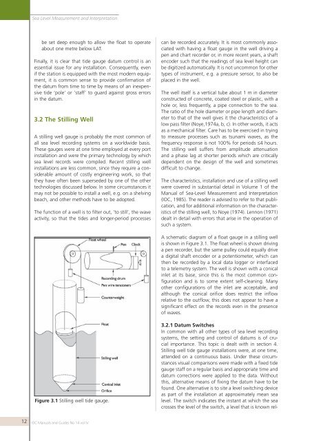 Manual on sea level measurement and ... - unesdoc - Unesco